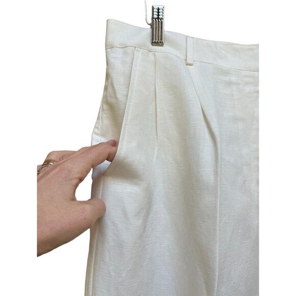 Vintage NWT Emma James Women's Linen Pleated Pants Size 14 - Picture 4 of 8